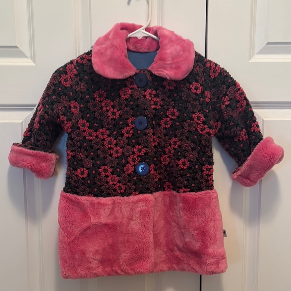 Corkys Pink Floral Kids Coat